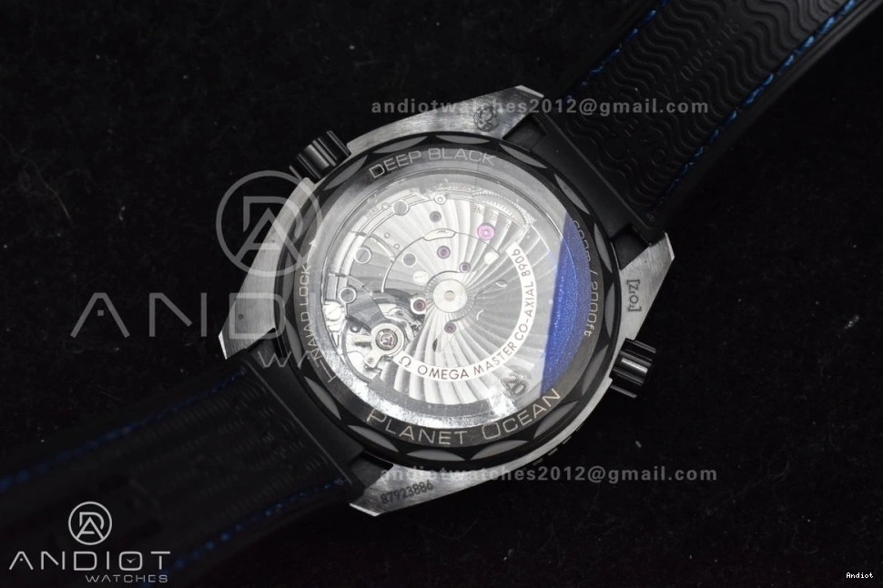Edition Black Ceramic Strap Planet Best Ocean Black 1:1 Blue Clone VSF Nylon 45.5mm A8906 Deep Real Super on 1217